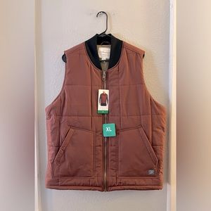 Weatherproof Vintage Men’s Fleece Lined Vest XL - Rust